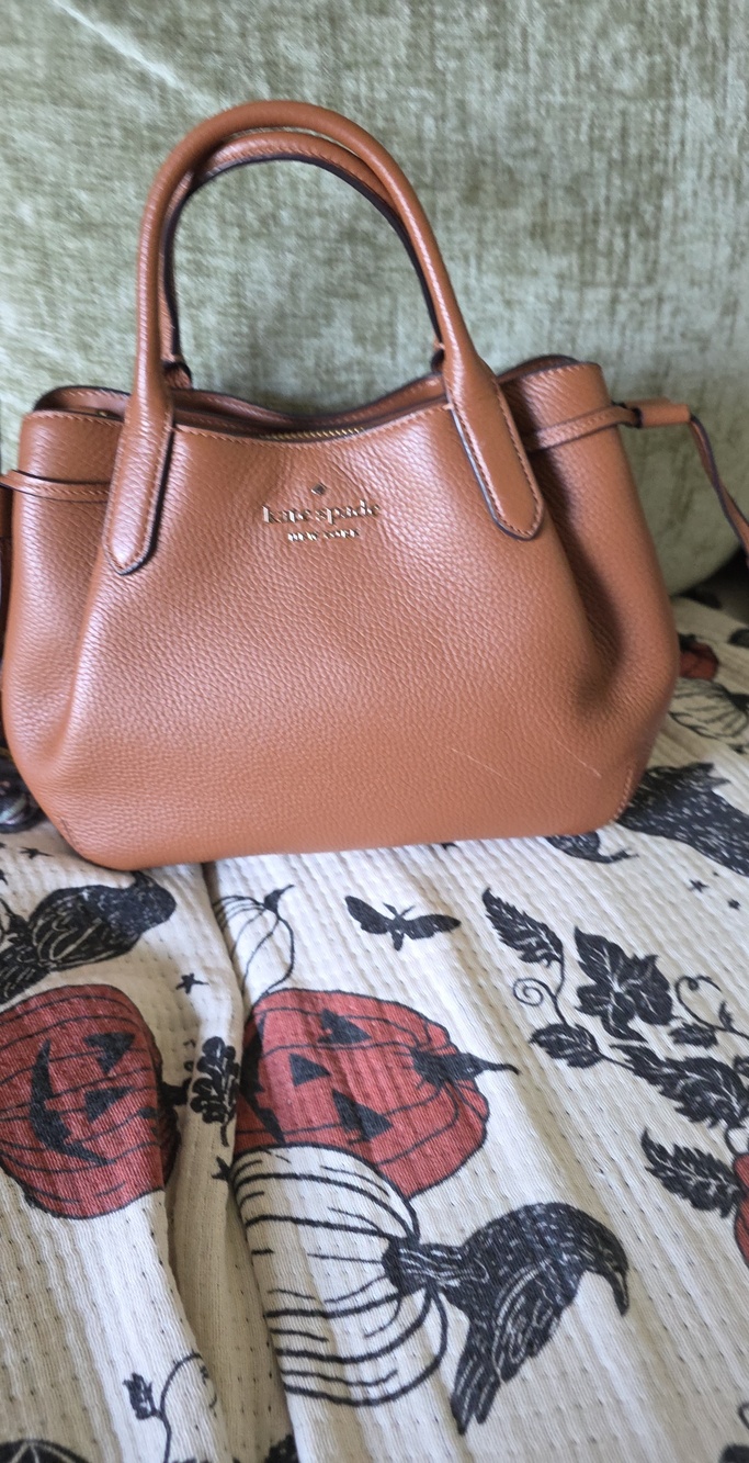 ♠️Kate SpadeDumpling Satchel Bag Brown Leather 🤎